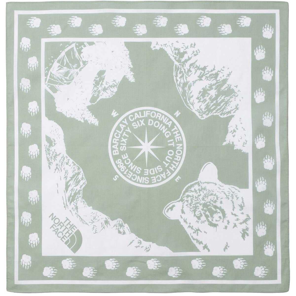 

The North Face Yosemite Bear Бесплатная бандана с антибактериальной упаковкой, Унисекс, Жадеит, Размер,