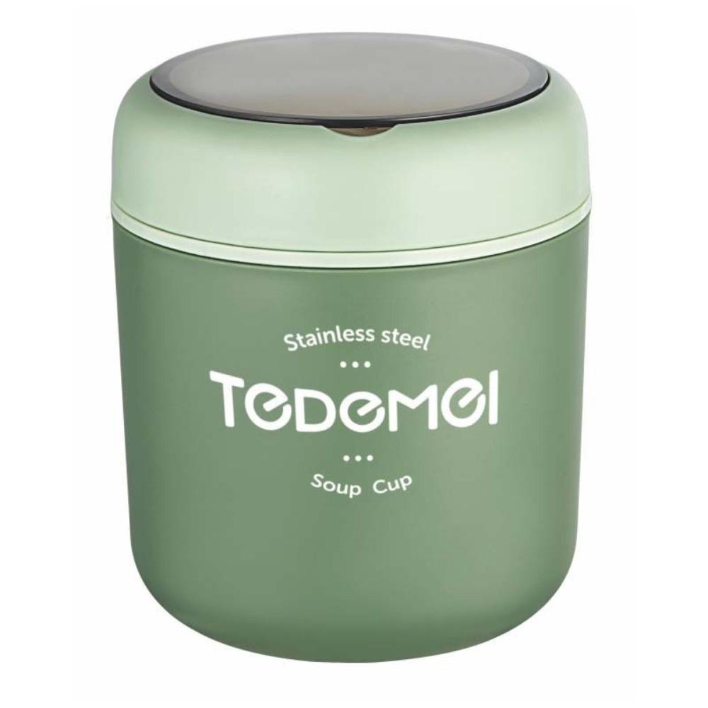 Portable Stainless Steel Lunch Box Leak-Proof Thermal Soup Container Vacuum Cup  Office Lunch