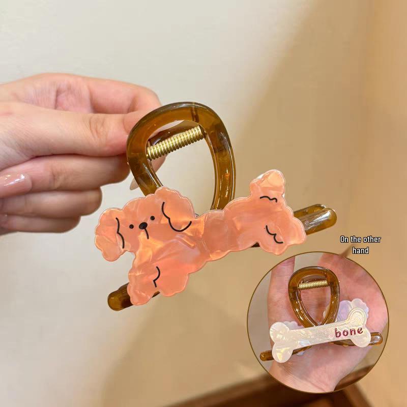 2025 Leopard Print High-End Large Shark Hair Clip for Women