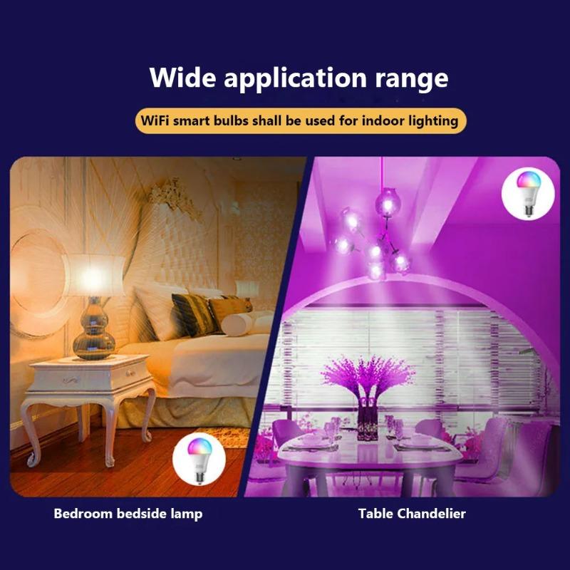 Bluetooth Smart LED Bulb 220V/110V 10W/9W Tuya Lamp Smart Life APP Support RF Remote Group Control Bedroom Home Decor