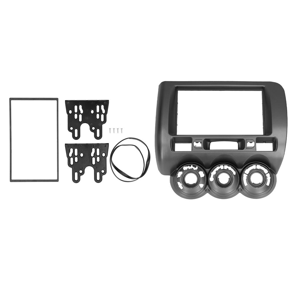 2Din Stereo Radio Fascia DVD Audio Navigation Frame for Honda Fit Jazz 02 08 Manual AC RHD