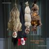 Haunted House Upside Down Reaper Skeleton Decor Props