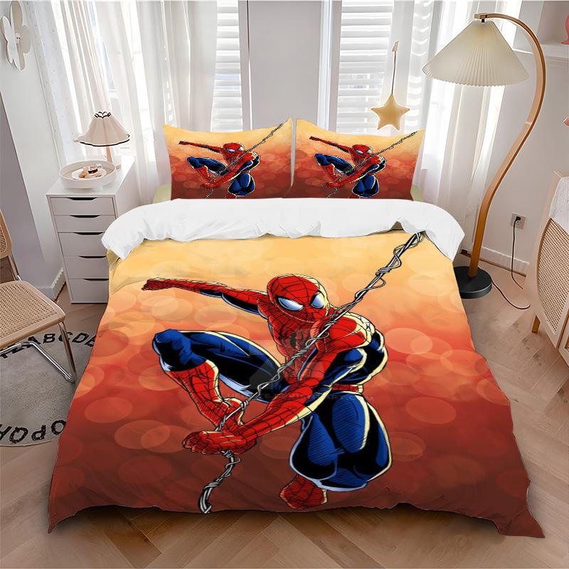 Spiderman High Print 3Pcs Bedding Setduvet Cover With 2 Bedropillowcase Home Birthday Gift