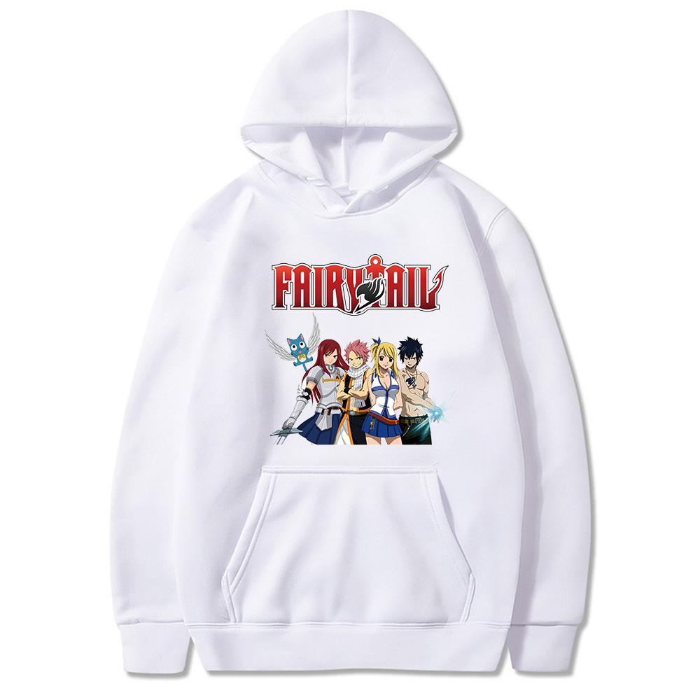 Fairy Tail Hoodies Anime Print Streetwear Unisex Women Fashion Oversized Sweatshirts Hoodie Harajuku Pullovers Tracksuits Clothing