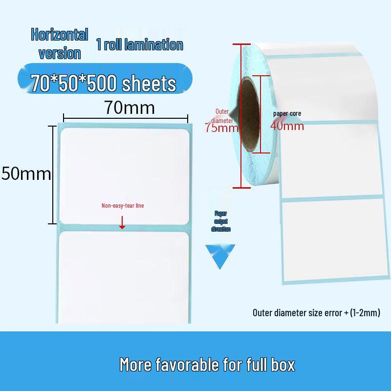 Durable Self-Adhesive Thermal Paper Barcode Labels for Printing 