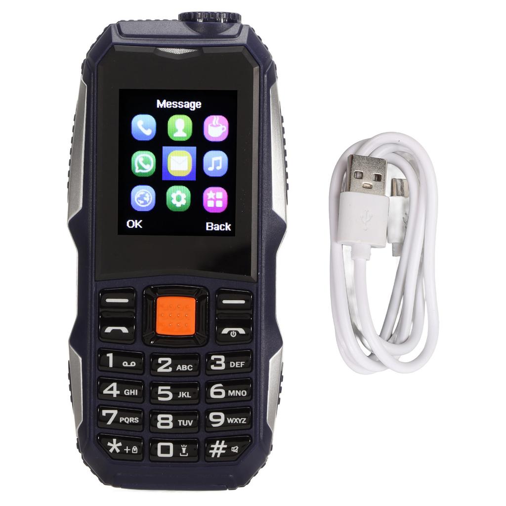 2800mAh Long Standby Seniors Cellphone 1.8in Screen Dual SIM Dual Standby Noise Free Elderly Phone