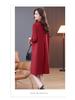 Women's Plus Size Slimming Sweatshirt Dress - Casual Long Sleeve, Age-Reducing for Middle-Aged Moms, Spring & Autumn 2024 Collection