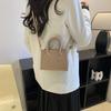 Chic Minimalist Felt Crossbody Bag Elegant Square Shape For Casual And Commuter Use
