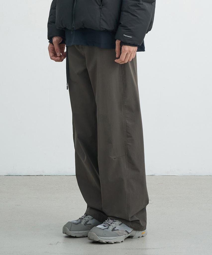 Goyoweeo Curved Flow Pants (Brown Gray)