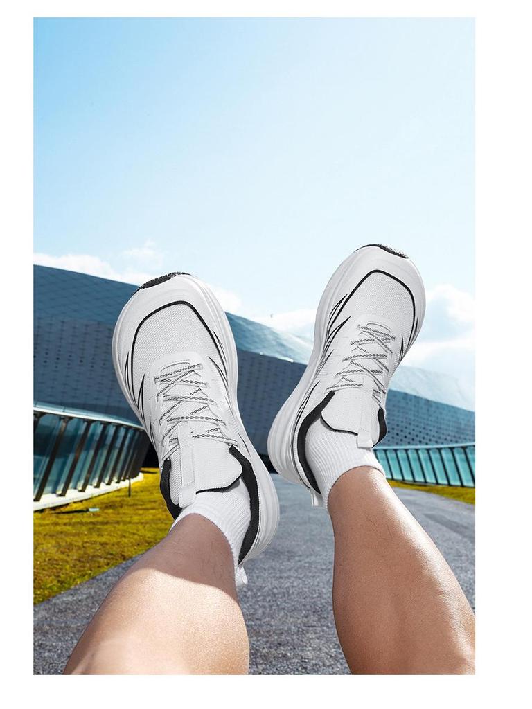 Plus Size Men's Wide-Toe 48 Casual Sports Shoes - Wear-Resistant, Shock-Absorbing Mesh for Hard Courts