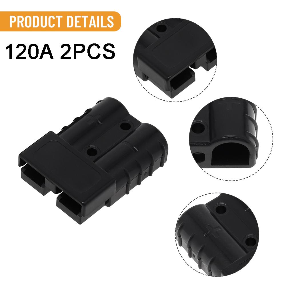 2PCS 120AMP For Anderson Plug Cable Terminal Forklift Battery Power Connector Cable Connectors Pins Lugs Electrical Supplies