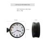 Manbo Double Face Wall Dial Diameter Stylish Wall Nordic Interior Design Clock, 37.9cm, Black, Double-sided Clock, Clock,