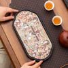 Chinese Style Retro Absorbent Tea Tray for Coffee Tables, Modern Household Decoration, Dry Bubble Function, New Design