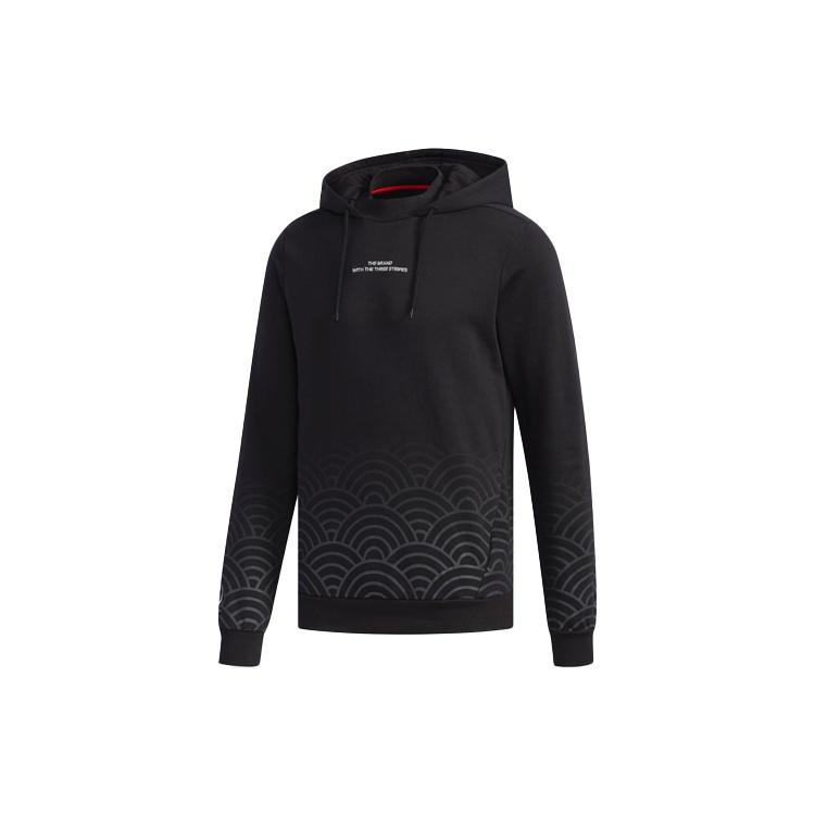 adidas neo Sweat Hoody Knitted Hooded Sweater Men s Black EH6506 L