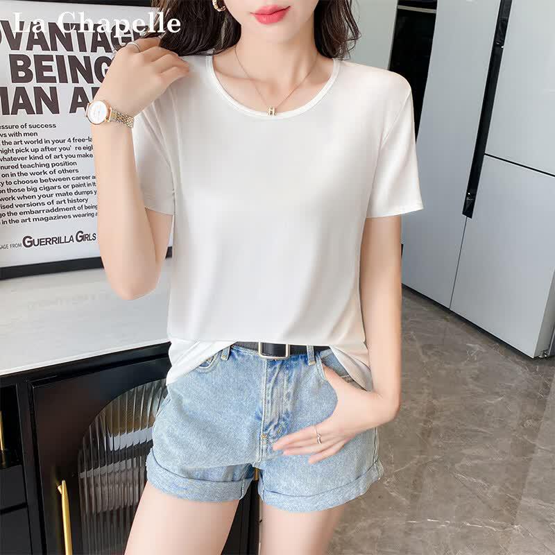 Women s Modal Short Sleeve Round Neck T-shirt XL