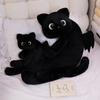 Creative Soft Black Cat Throw Pillow Plush Toy Doll Kitten Doll Girl Soothing Rag Doll Birthday Gift