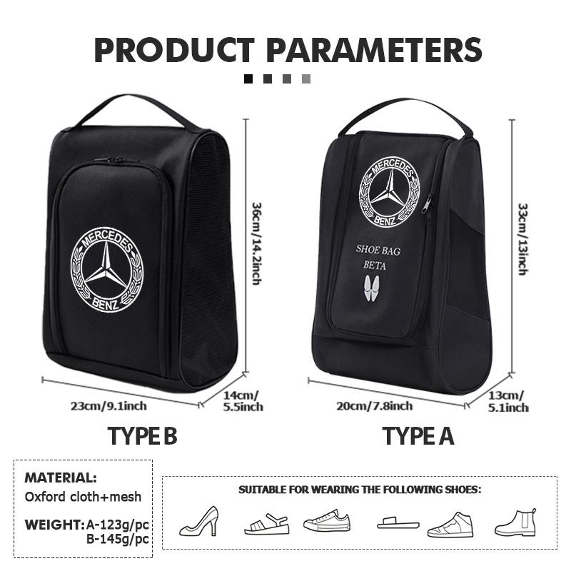 AABGW1 Car Logo Sneaker Storage Bag Travel Outing Shoe Storage Tools Organizer Accessories For Benz AMG W213 W124 W108 W126 Exclusive