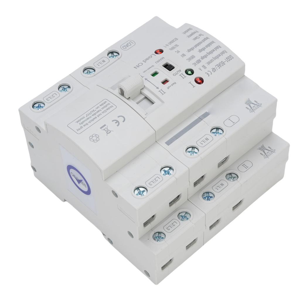Dual Power , 4P 80A Emergency Automatic Transfer for Home Millisecond ing with Electronic