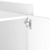 Nightstand White 45 X 50 X 50 Cm Particleboard