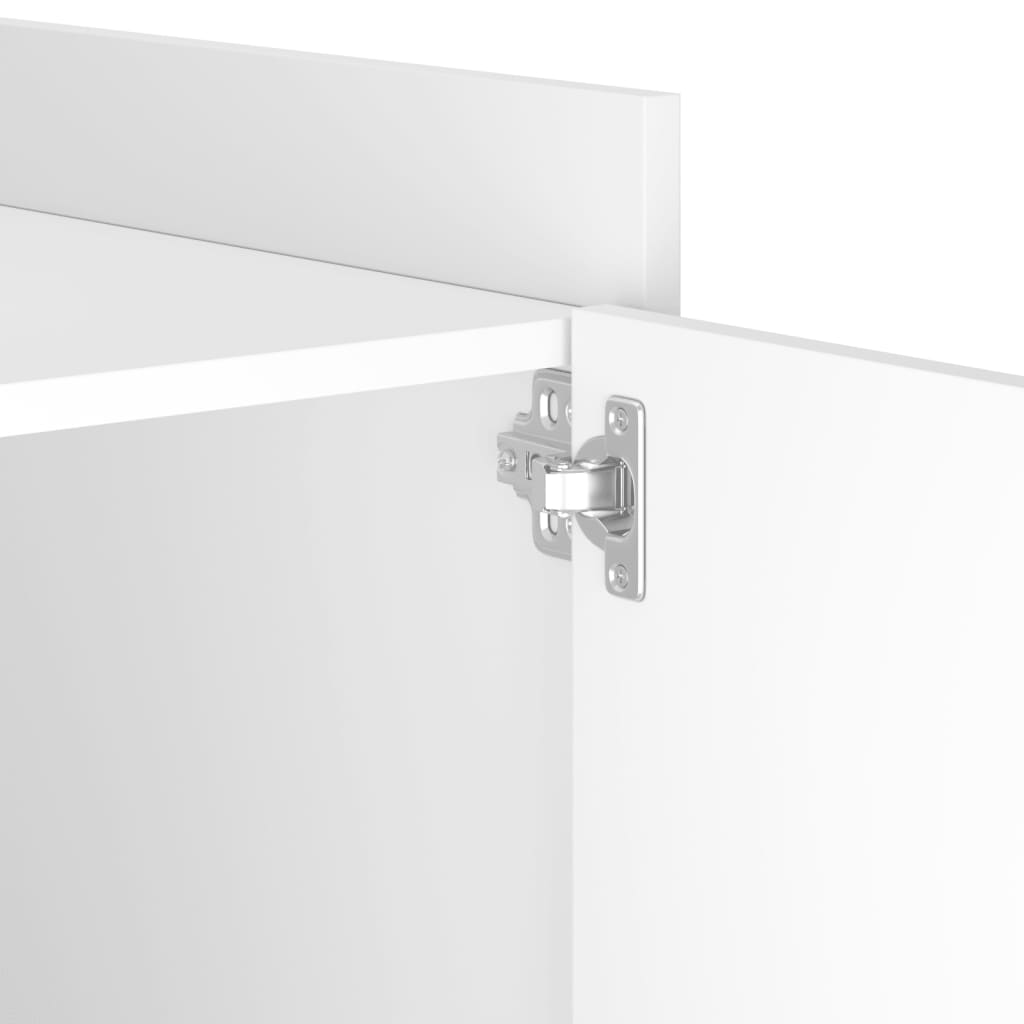 Nightstand White 45 X 50 X 50 Cm Particleboard