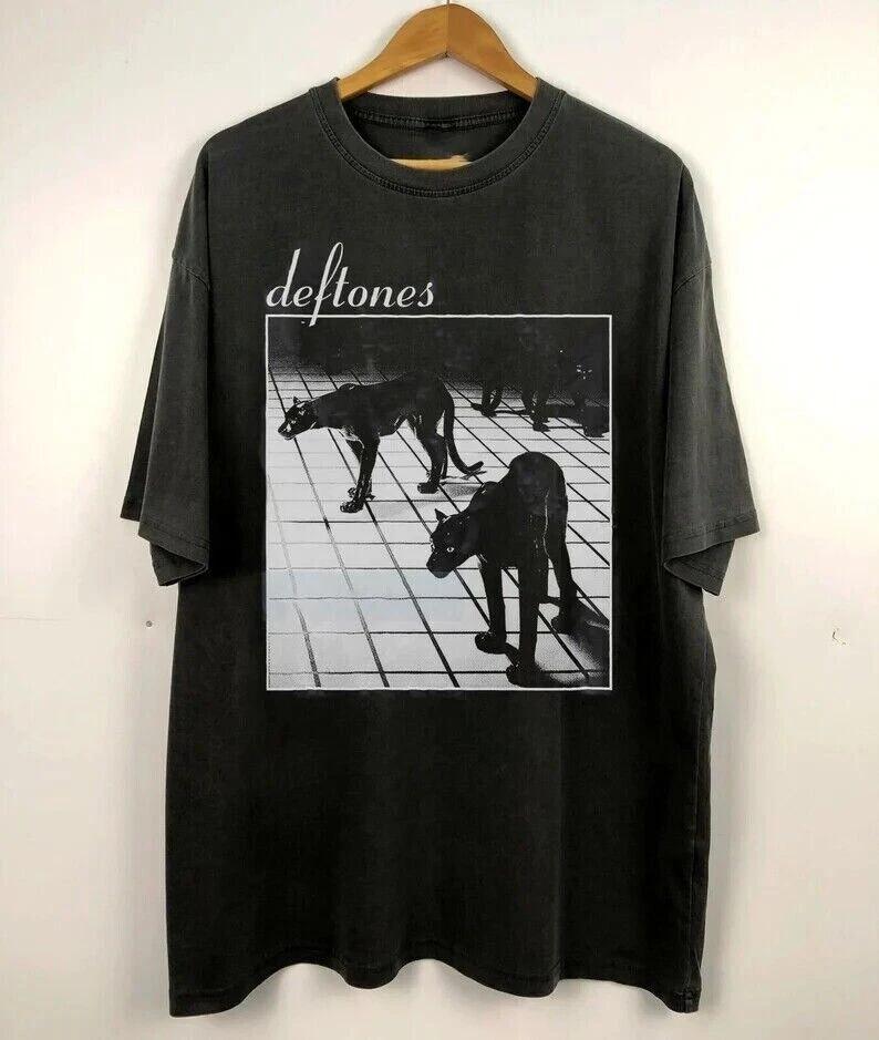 

Vtg DEFTONES Band Short Sleeve Cotton Black For Men Full Size Shirt US236 3XL