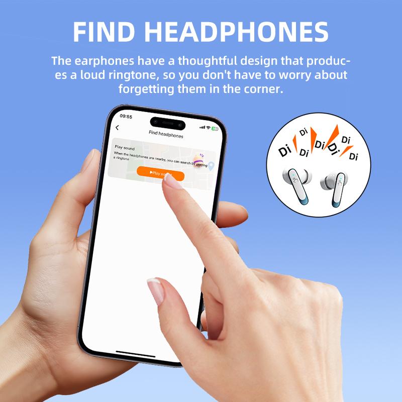 AI Translator In-ear Headphones Real Time Two-Way Translation Earphones 6 Sound Effects Wireless Bluetooth Headset Gamer Earbuds