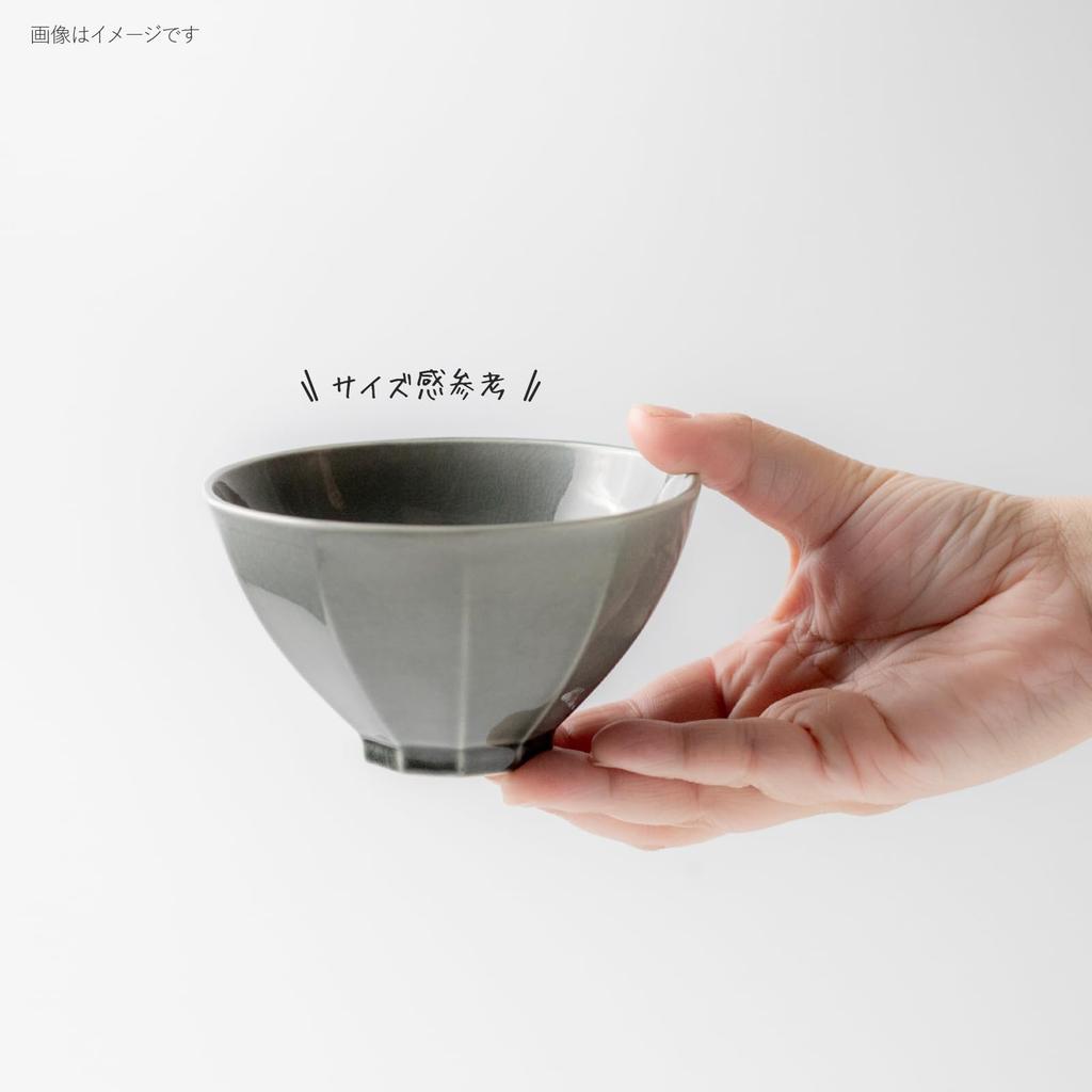 Minoru Pottery Shade 115 Rice Bowl, Black