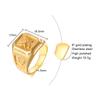 Eagle Square Signet Ring for Men,Winged Eagle Men Jewelry,Wild Bird Ring,Stainless Steel Mens Rings, Pinky Signet Rings for Men