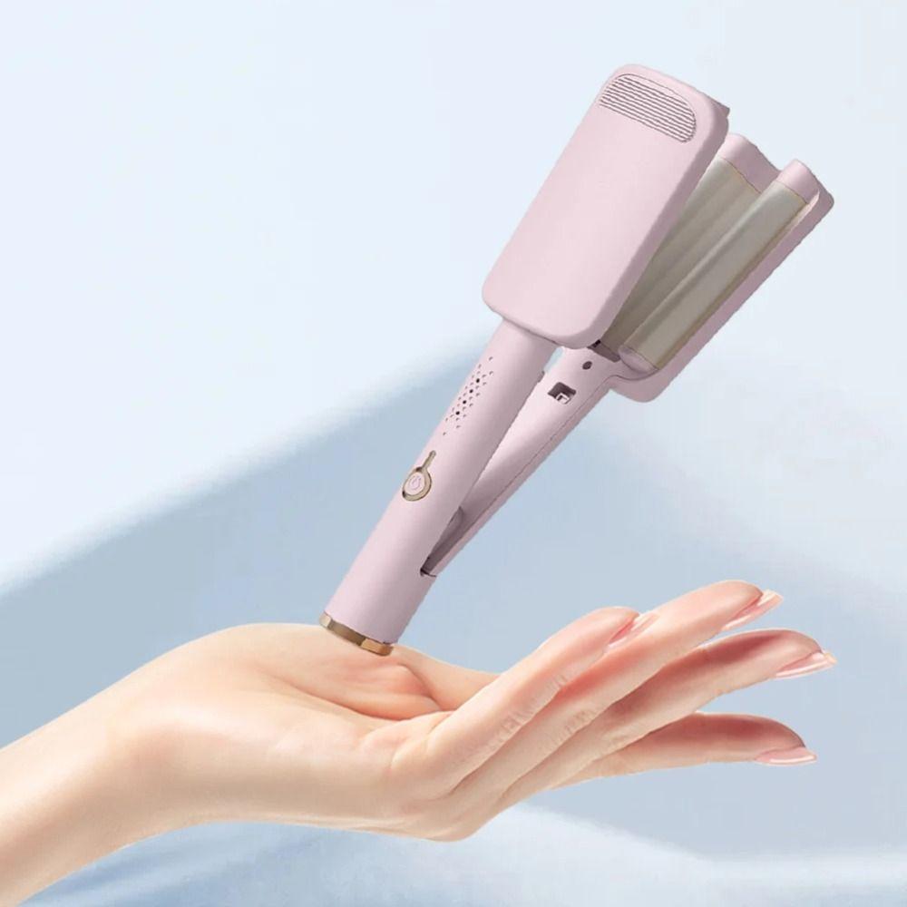 Rotating Deep Wave Hair Curler 4 Temperature Adjustable Wavy Hair Curler  Salon