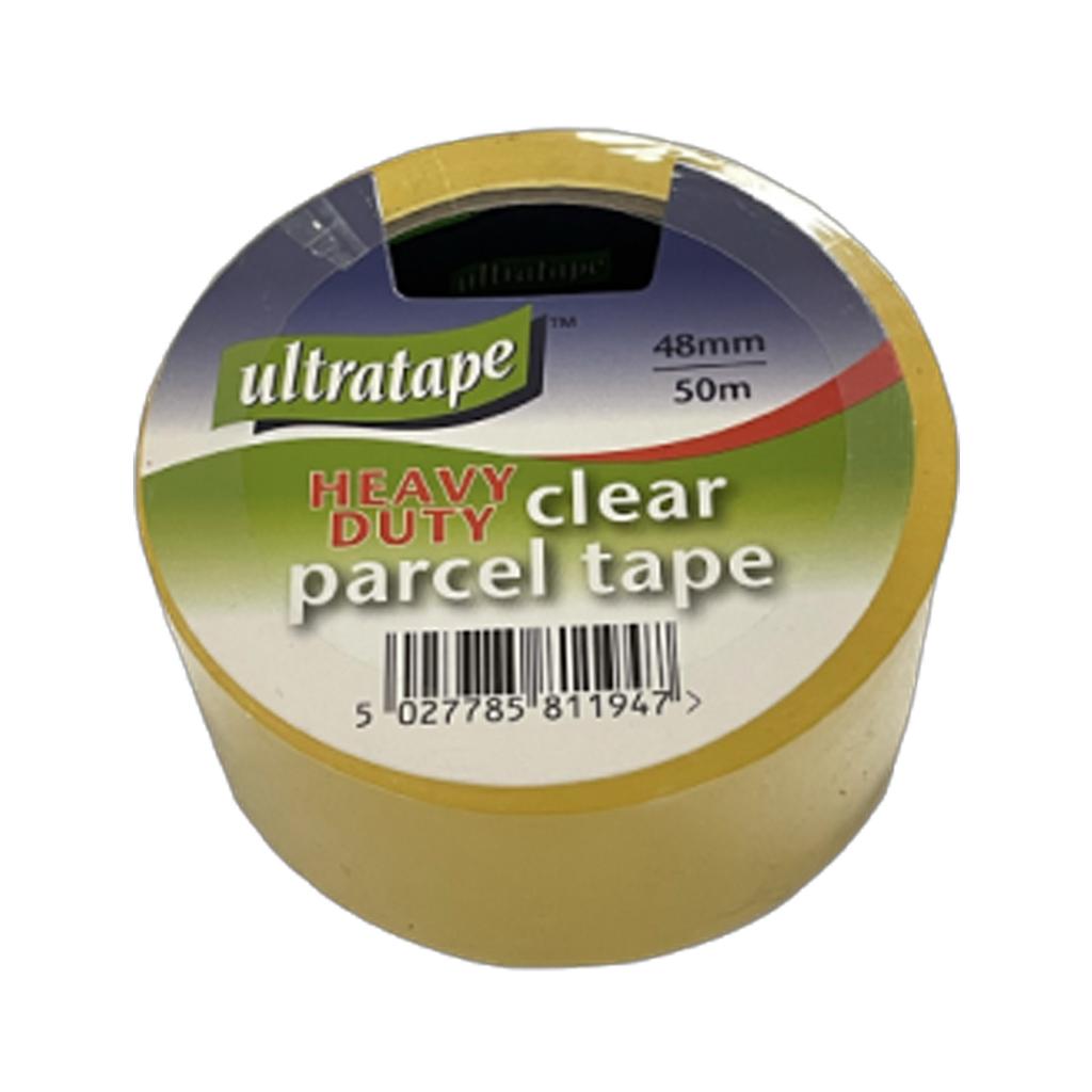 Ultratape Heavy Duty Clear Parcel Tape 48mm x 50m