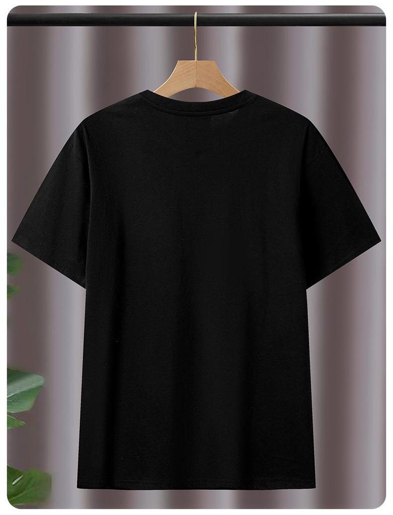 T-shirt da donna 2025 Dumbo Ricamata a Manica Corta e Vestibilità Larga