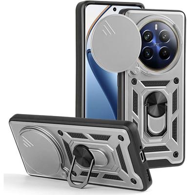 Armored Case for Realme 12 Pro 5G / 12 Pro+ 5G, CamShield Slide, Silver