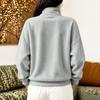 Women's Zip Up Hoodie, Loose Fit Color Casual Sweatshirt for Fall and Winter