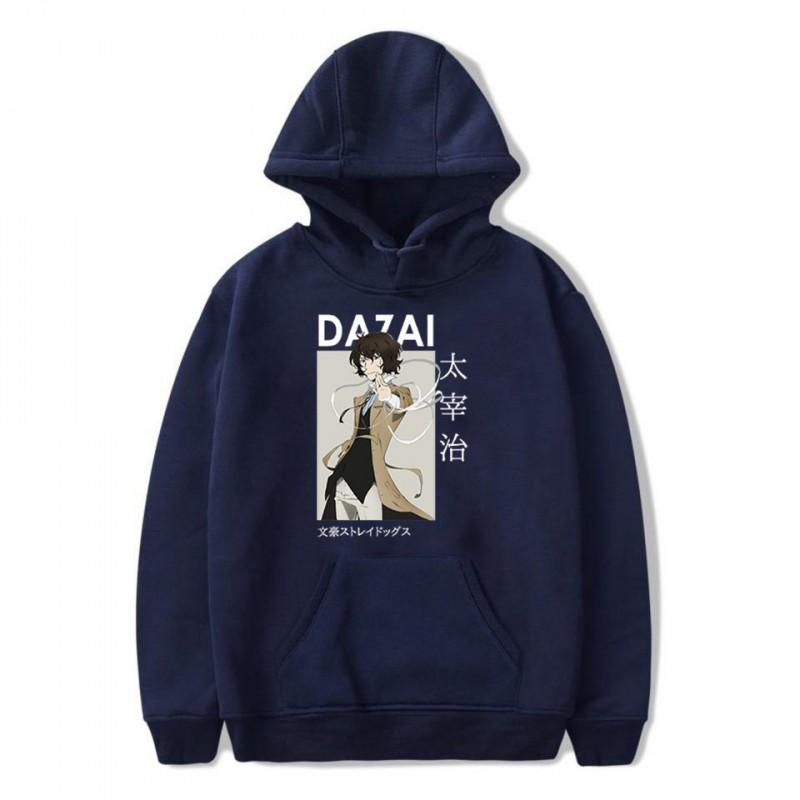 Bungo Stray Dogs Anime Hoodie Lässiger Fleece Pullover für Jugendliche