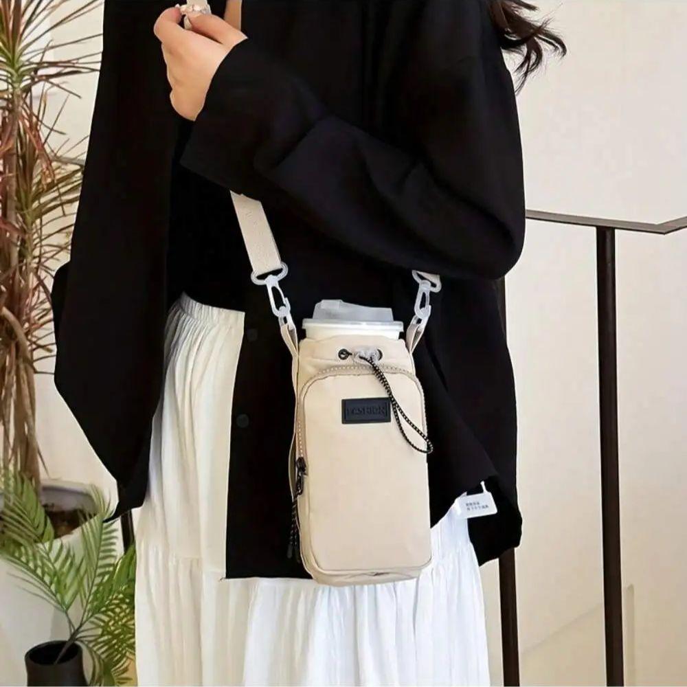 Multifunctional Outdoor Travel Water Bottle Cup Bag Lightweight Sports Crossbody Bag Cycling Backpack Single Shoulder Phone Bag