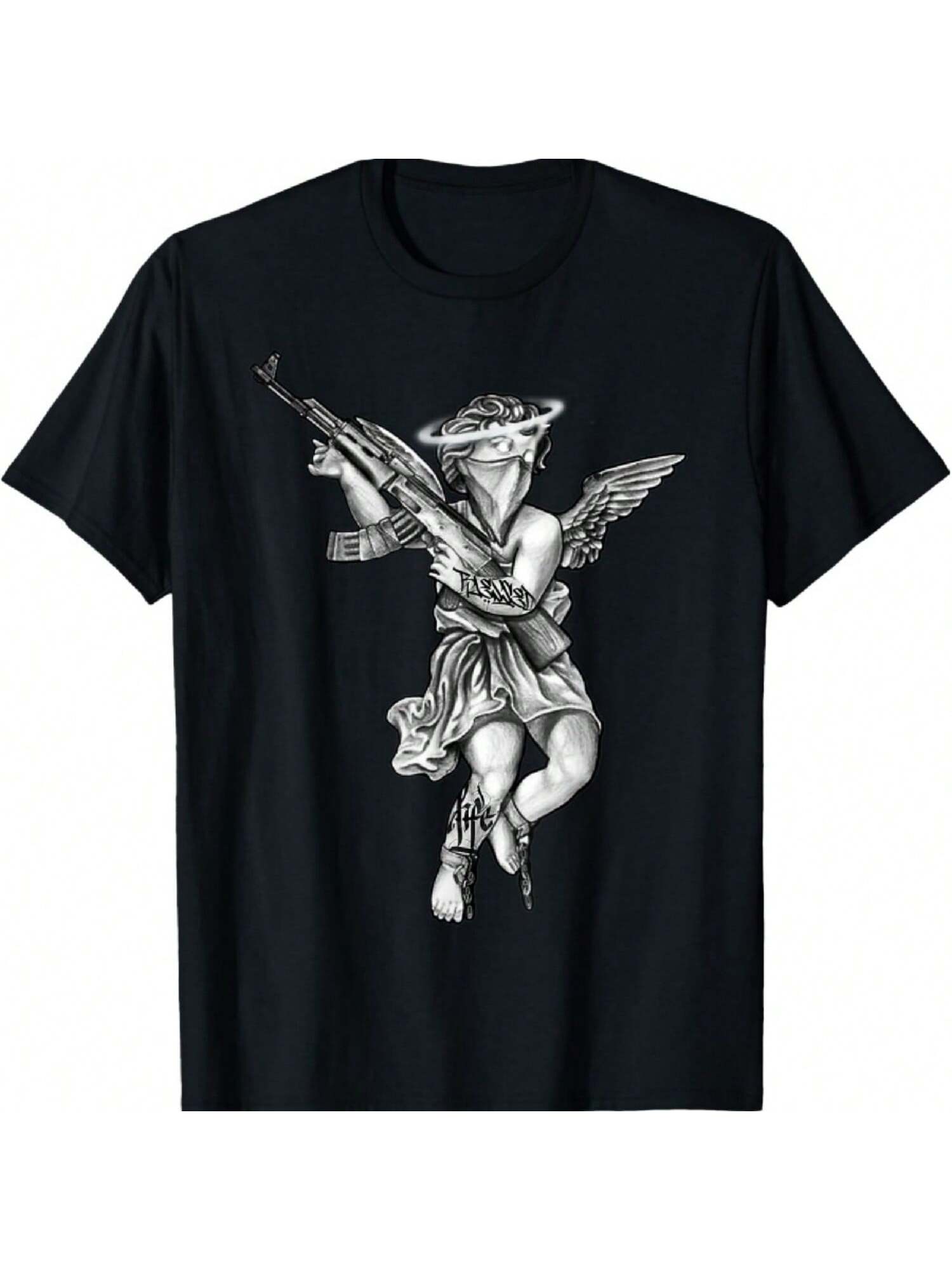 Avenging Angel Sinner Chicano Tattoo T-Shirt S разноцветный