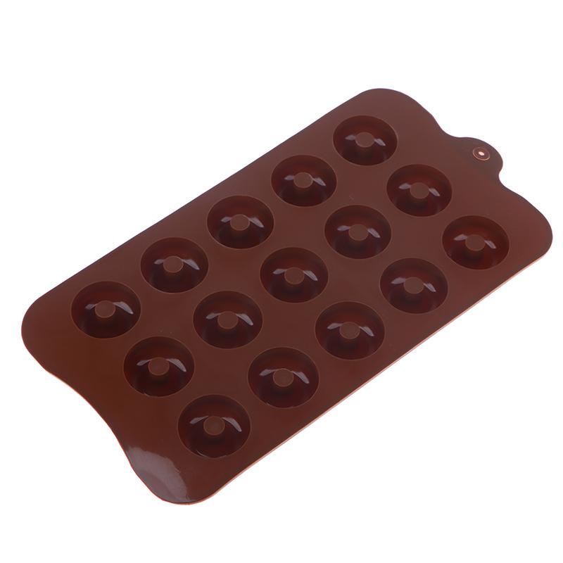 15 Hole Mini Cake Silicone Donuts Molds Diy Baking Pastry Cookie Chocolate Mold Muffin Cake Mould Dessert Handmade Kitchen Tools