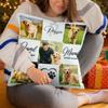 Personalized Pet Pillow Custom Dog Photo with Name Square Cushion Gift for Dog Owner Home Decor for Living Room Gift for Family