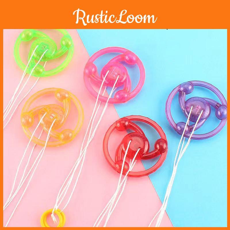 Jbbr Large Light-up Pull String Spinning Wheel Flashing Classic Toy For Kids And Students