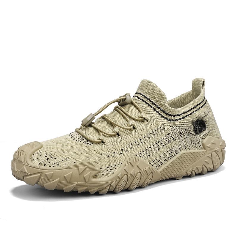 

Men s shoes outdoor leisure sports mesh fly-woven shoes summer new men s drawstring breathable single shoes socks shoes men 44