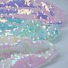 Embroidered 5mm Sequin Mesh Fabric for Wedding Dress, Skirt, Bag, and Shiny Decor