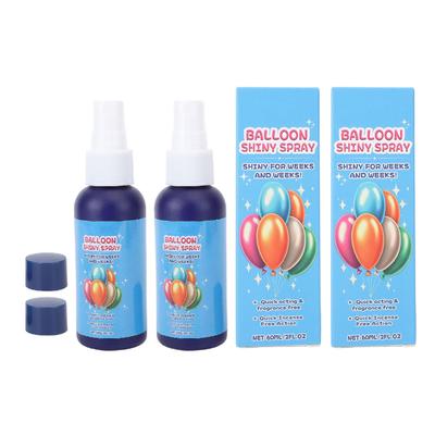 2PCS 60ML Balloon Shine Spray High Gloss Balloon Sprayer for Party Wedding Birthday Celebration