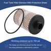 3Pcs 496-5 Fuel Tank Filter Element Replacement for Gasoline and Diesel Water Separate 30 Micron with Protective Sheet