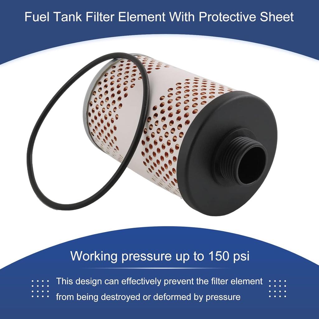 3Pcs 496-5 Fuel Tank Filter Element Replacement for Gasoline and Diesel Water Separate 30 Micron with Protective Sheet