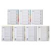 Subject Dividers with 11-Hole Content List, Multipurpose Index Dividers