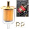 5Pcs 5/16” Universal Fuel Filters With 10Pcs 8Mm Hose Clamps Gas Inline Fuel Filters For Motorcycles, Cars, Trucks