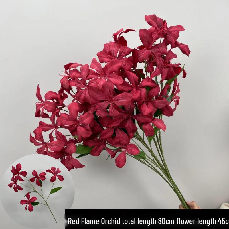 Shunran Dark Red Wine Artificial Wedding Flowers for Chinese Engagement Décor & Aisle Hanging Displays