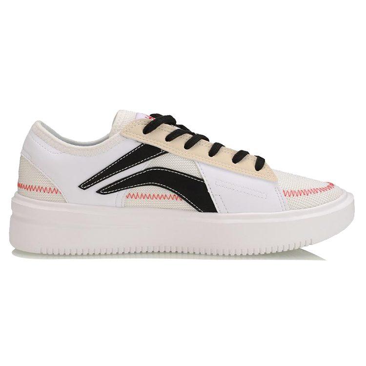 Li Ning Badfive The Rebel Casual Low Top Basketball Shoes Women's White Apricot AGBP022-3