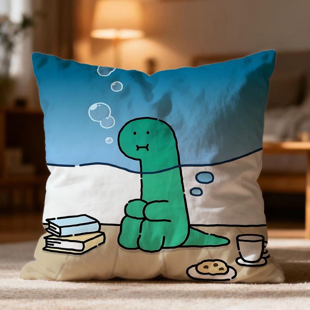 Fashion J-JJOGUMAN Cushion Cover Soft Washable Pillow Case Multi-Scene for Couch Bed Travel Office Use
