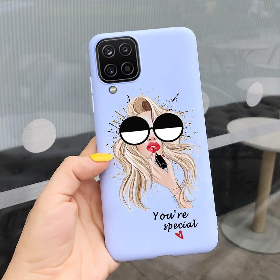 For Samsung Galaxy A12 Case Samsung A42 5G Lovely Heart Cover Back Fundas For Samsung A 12 SM-A125F SM-A426B A 42 5G Phone Cases